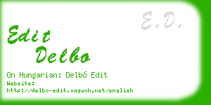edit delbo business card